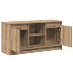 vidaXL Meuble TV Marron 100 x 34 x 50 cm Bois d'ingénierie