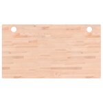 vidaXL Dessus de bureau 110x60x2 5 cm bois massif de hêtre