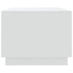 vidaXL Table basse blanc 102x55x43 cm bois d'ingénierie