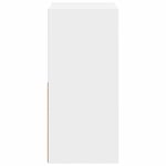 vidaXL Table de chevet Blanc 30 5 x 27 x 59 5 cm Bois d'ingénierie