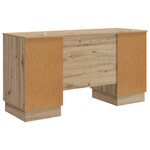 vidaXL Bureau Chêne artisanal 142 5 x 50 x 75 cm Bois d'ingénierie