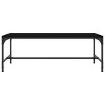vidaXL Table basse Noir 80x50x35 cm Bois d'ingénierie