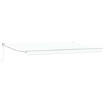 vidaXL Auvent Blanc 500 × 300 cm Polyester et métal
