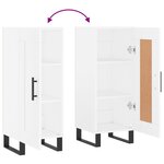 vidaXL Buffet blanc 34 5x34x90 cm bois d'ingénierie