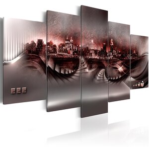 Tableau - crimson city l x h en cm 200x100