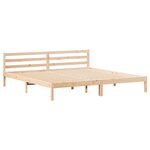 Lit vidaXL avec tête de lit 180x210 cm en bois de pin massif