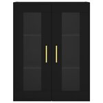 vidaXL Armoire murale noir 69 5x34x90 cm