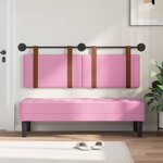 vidaXL Tête de lit suspendue Rose PU antique