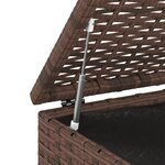 vidaXL Boîte à coussins de jardin Résine tressée 100x49x103 5cm Marron