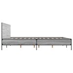 vidaXL Cadre de lit sans matelas sonoma gris 140x190 cm