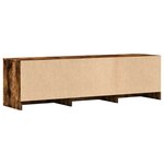 vidaXL Meuble TV Chêne fumé 140 x 34 x 40 cm Bois d'ingénierie