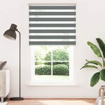 vidaXL Store zèbre gris foncé largeur du tissu 130 9 cm polyester