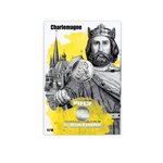 Pièce d'histoire monnaie de 10 euro argent charlemagne