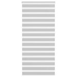 vidaXL Store zèbre gris clair largeur du tissu 90 9 cm polyester