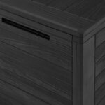 vidaXL Boîte de rangement de jardin Anthracite 78x44x55 cm