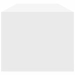 vidaXL Meuble TV Blanc 100 x 31 x 25.5 cm Bois d'ingénierie