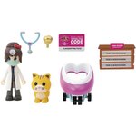 Jazwares AME0015 - Adopt Me! Pack Dr Heart et son ami le chat roux