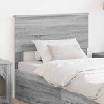 vidaXL Tête de lit Gris Sonoma 75 cm Bois d'ingénierie