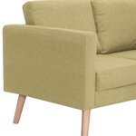 vidaXL Canapé à 2 places tissu vert