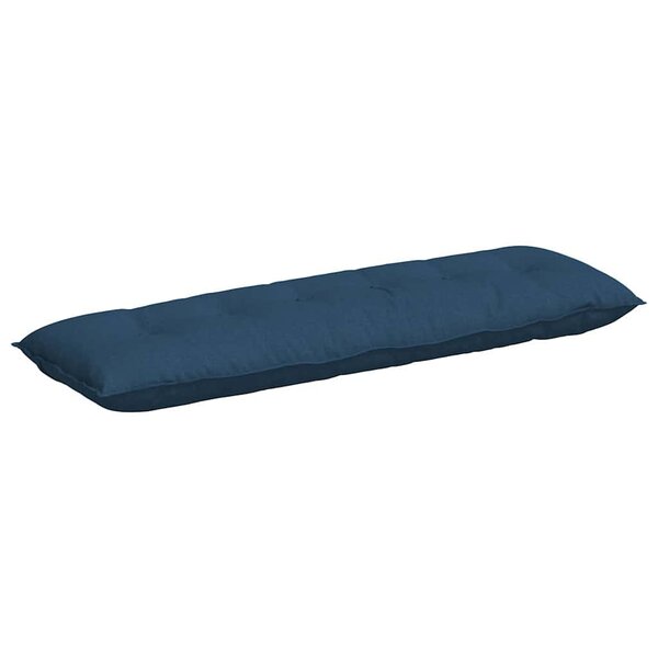 vidaXL Coussin de Dos Bleu 160 x 19 x 50 cm tissu