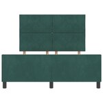 vidaXL Cadre de Lit Vert Foncé 140x190 cm Velours