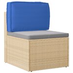 vidaXL Coussin pour dossier de palette Bleu royal 60 x 40 x 12 cm