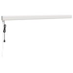 vidaXL Auvent rétractable orange et marron 4 5x3 m tissu et aluminium