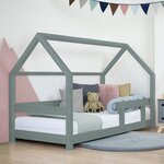 Lit cabane enfant TERY 90 x 180 vert sauge