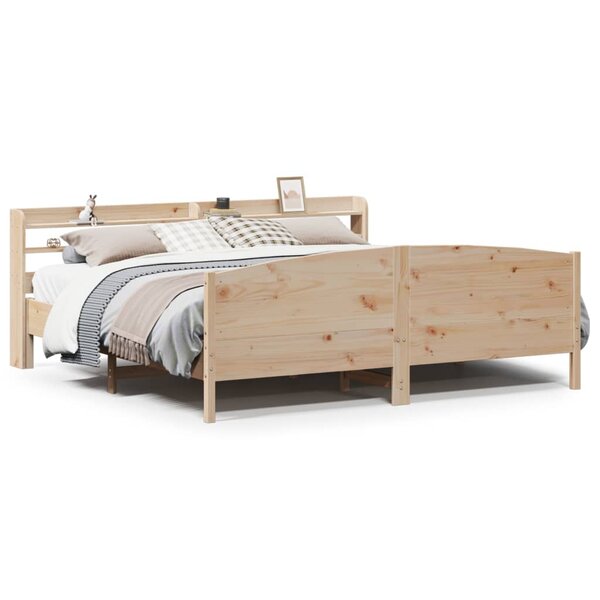 vidaXL Cadre de lit sans matelas 180x200 cm bois massif de pin