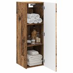 vidaXL Cabinet de Salle de Bain Mural Bois ancien 33 x 34 5 x 60 cm