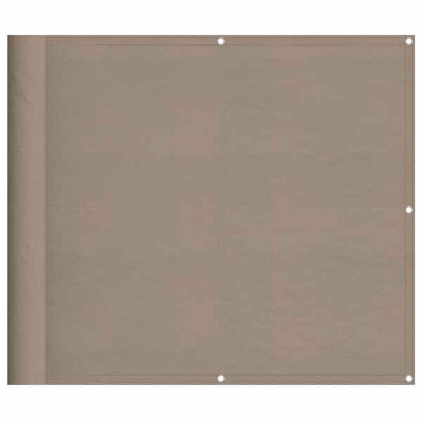 vidaXL Écran de balcon taupe 90x700 cm 100  polyester oxford
