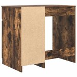 vidaXL Bureau chêne fumé 86x49x76 cm bois d'ingénierie