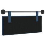 vidaXL Tête de lit suspendue Bleu Tissu