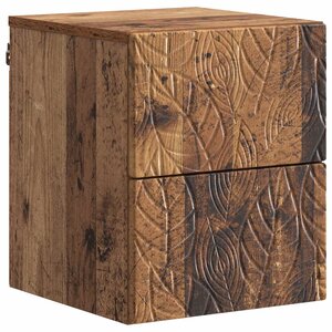 vidaXL Cabinet de chevet mural Bois ancien 34 5 x 33 x 40 cm