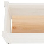 vidaXL Jardinière blanc 60x31x31 cm bois de pin massif