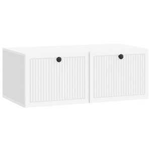 vidaXL Meuble TV mural Blanc 78 5 x 41 x 30 cm Bois d'ingénierie