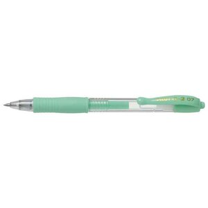 Stylo bille à encre gel G2 07  vert pastel x 12 PILOT