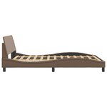 vidaXL Cadre de lit avec tête de lit Cappuccino 140x200 cm Similicuir
