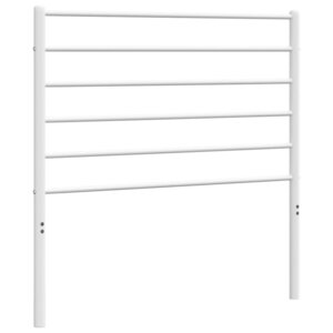 vidaXL Tête de lit métal blanc 80 cm