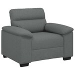 vidaXL Fauteuil gris foncé 100x81x84 cm tissu