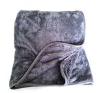 Grand plaid uni 150 x 200 cm - Gris