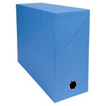 Boite Transfert Dos 120mm Papier Toilé - Bleu Clair - X 5 - Exacompta