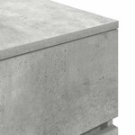 vidaXL Tables de chevet avec 3 tiroirs 2 Pièces gris béton 39x35x65 cm
