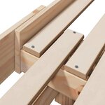 vidaXL Cadre de lit Marron 80 x 200 cm Bois d'ingénierie