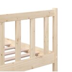 vidaXL Cadre de lit 180x200 cm Super King Bois massif