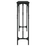 vidaXL Table console noir 180x23x75 cm bois d'ingénierie
