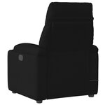 vidaXL Fauteuil de massage inclinable électrique Noir Tissu