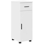 vidaXL Cabinet de salle de bain avec tiroir Blanc 30 x 35 x 80 cm