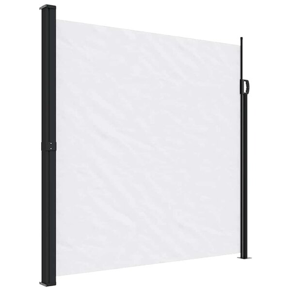 vidaXL Auvent latéral rétractable blanc 200x600 cm