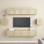 vidaXL Ensemble de meubles TV 6 Pièces Chêne sonoma Bois d'ingénierie